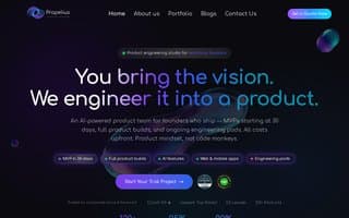 Screenshot of propelius.ai