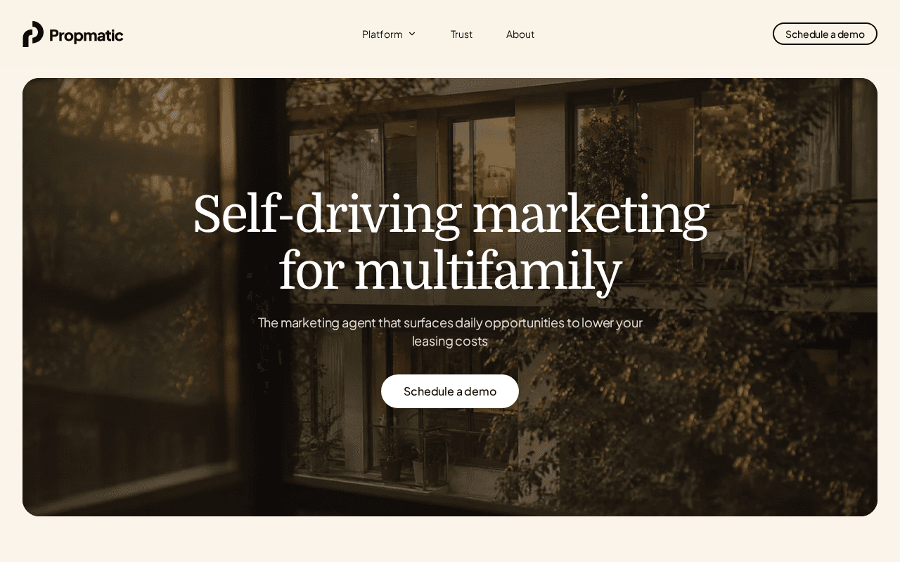 Screenshot of propmatic.ai