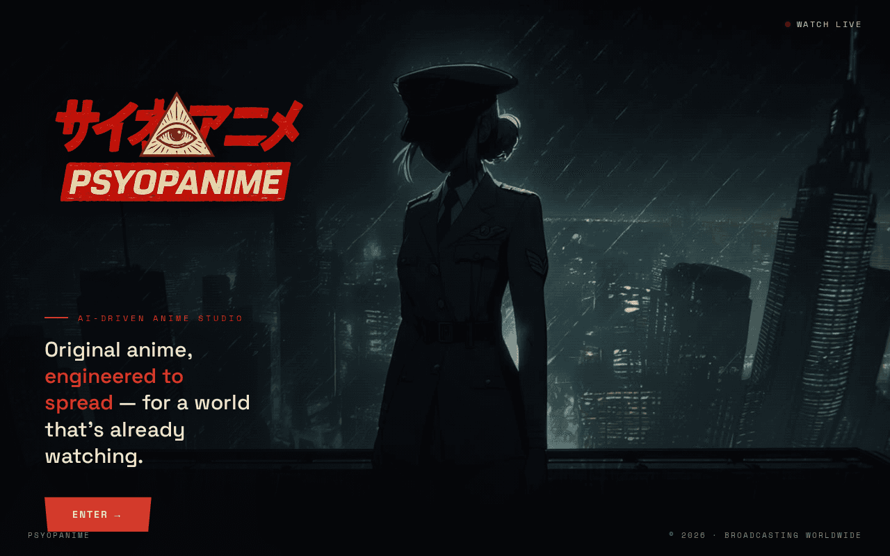 Screenshot of psyopanime.ai