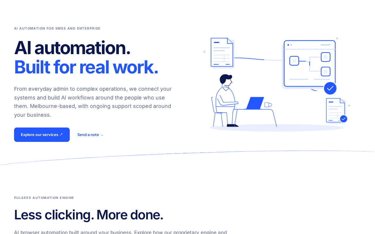 Screenshot of pulseee.ai
