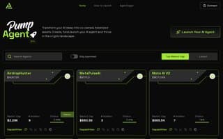 Screenshot of pumpagent.ai