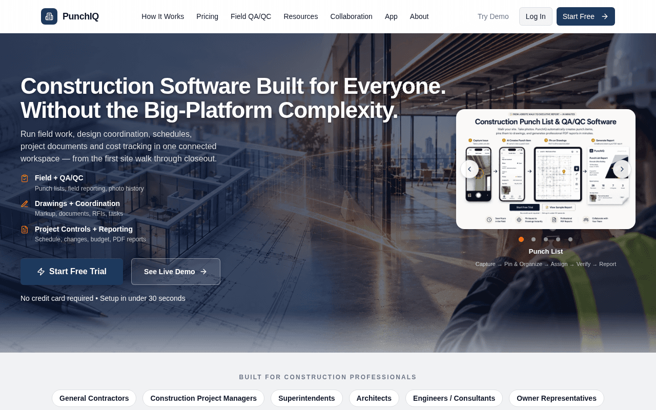 Screenshot of punchiq.ai