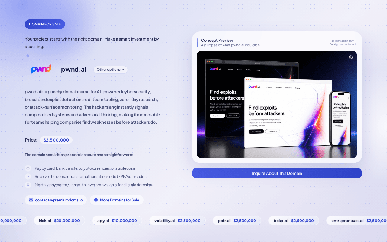 Screenshot of pwnd.ai