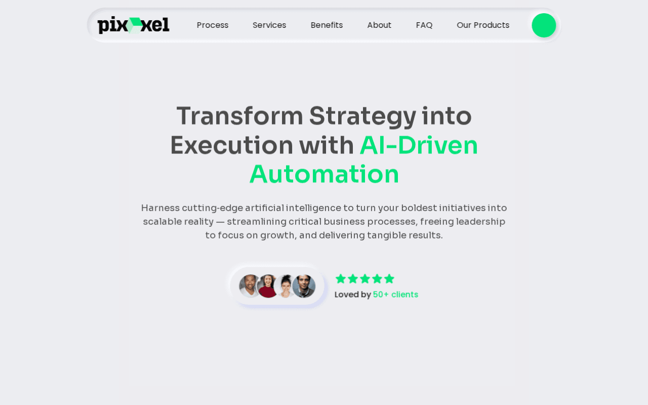 Screenshot of pxxl.ai