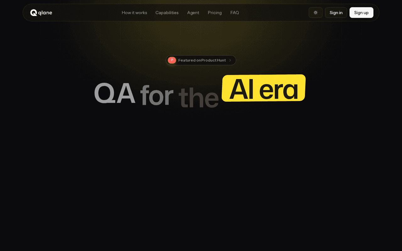 Screenshot of qlane.ai