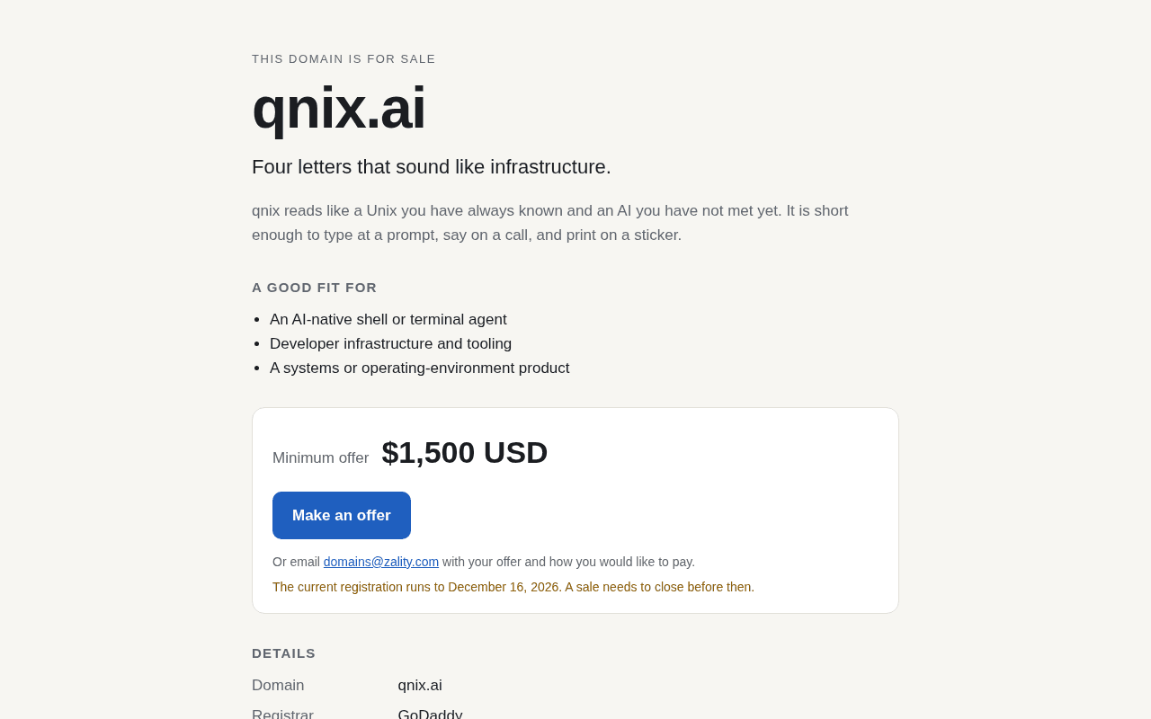 Screenshot of qnix.ai