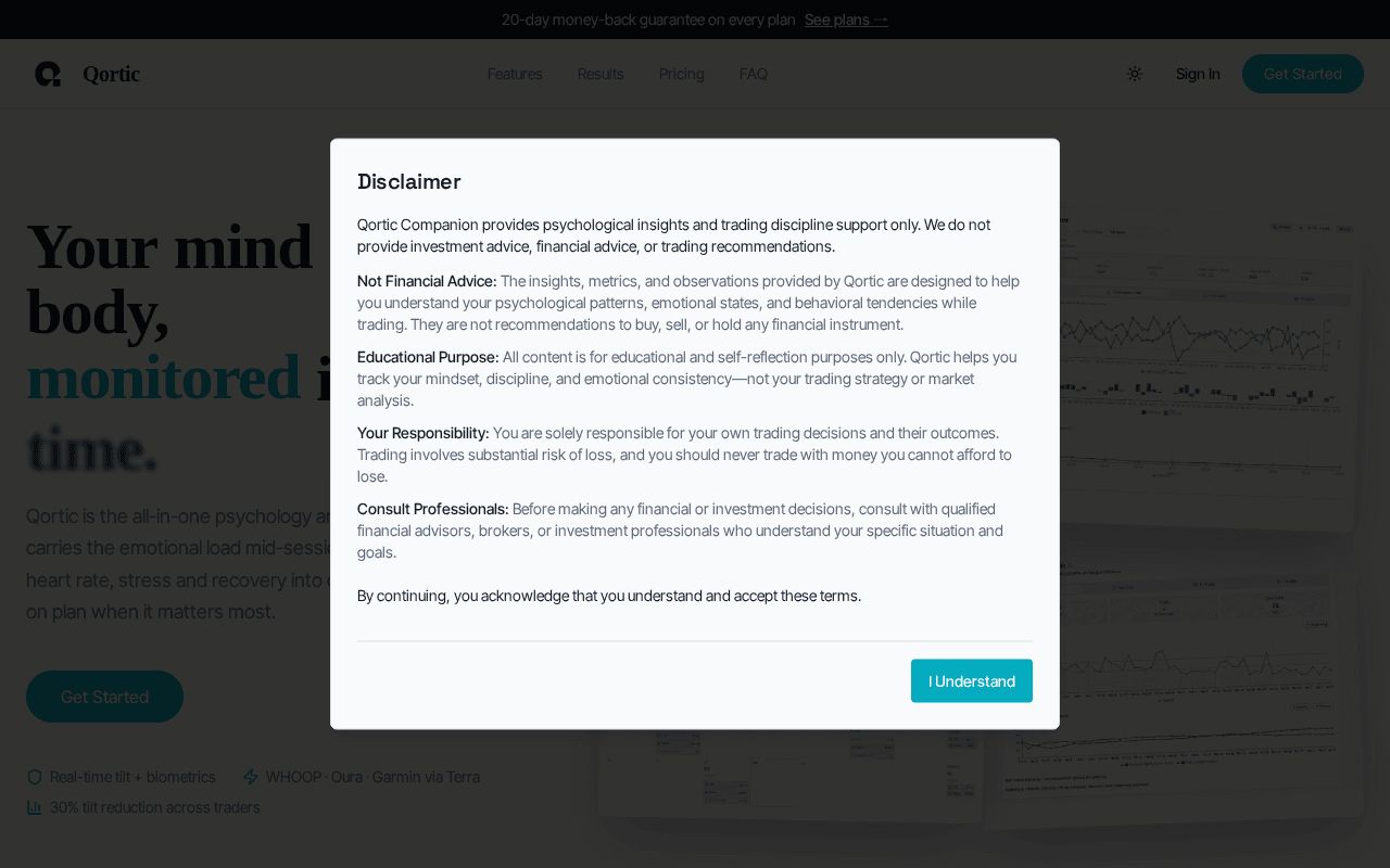 Screenshot of qortic.ai