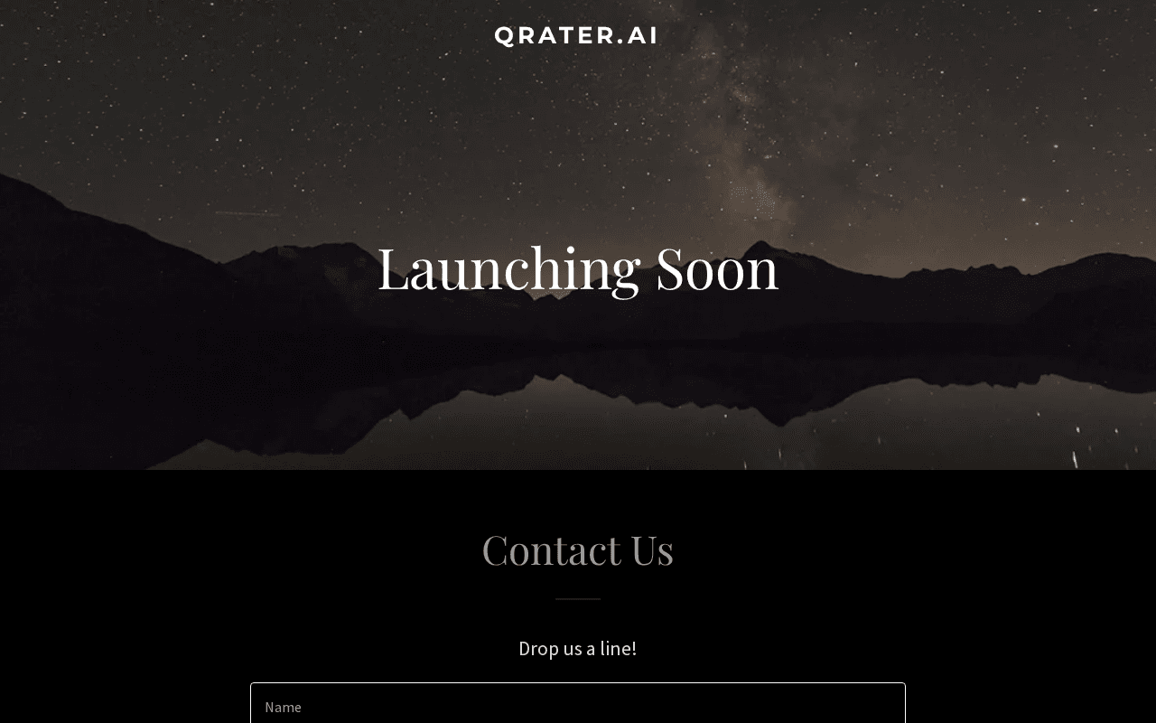 Screenshot of qrater.ai