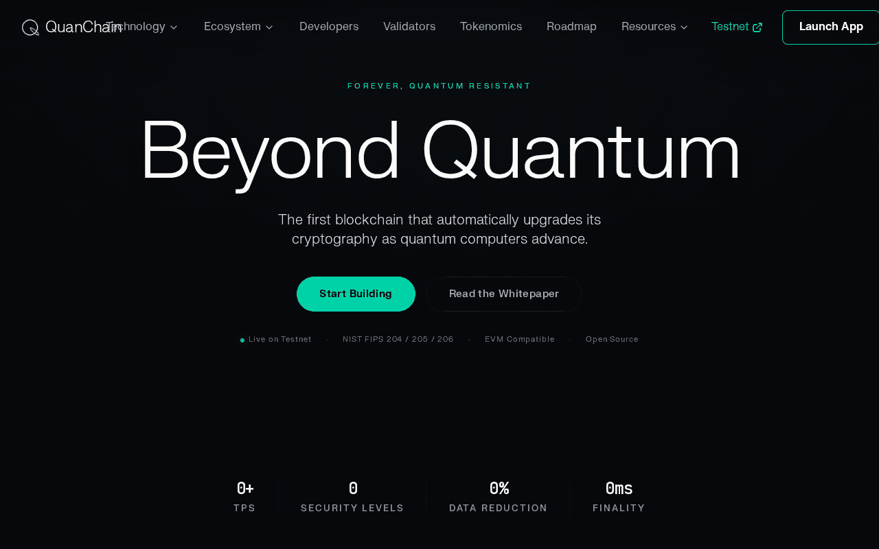 Screenshot of quanchain.ai