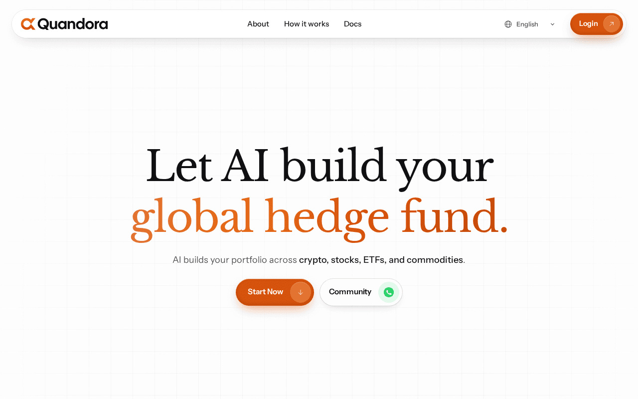 Screenshot of quandora.ai
