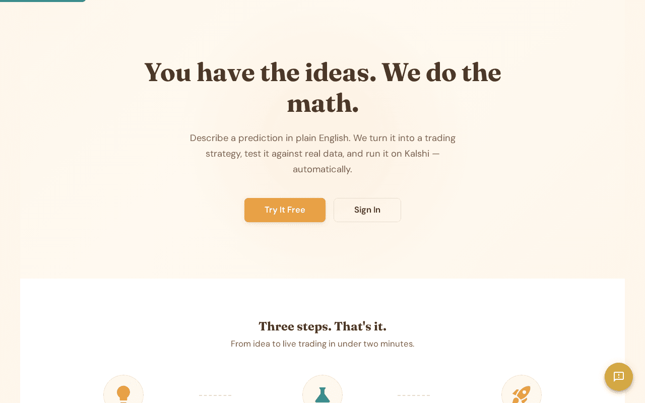 Screenshot of quantato.ai