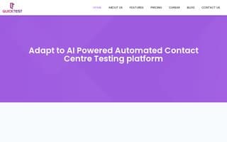 Screenshot of quicktest.ai