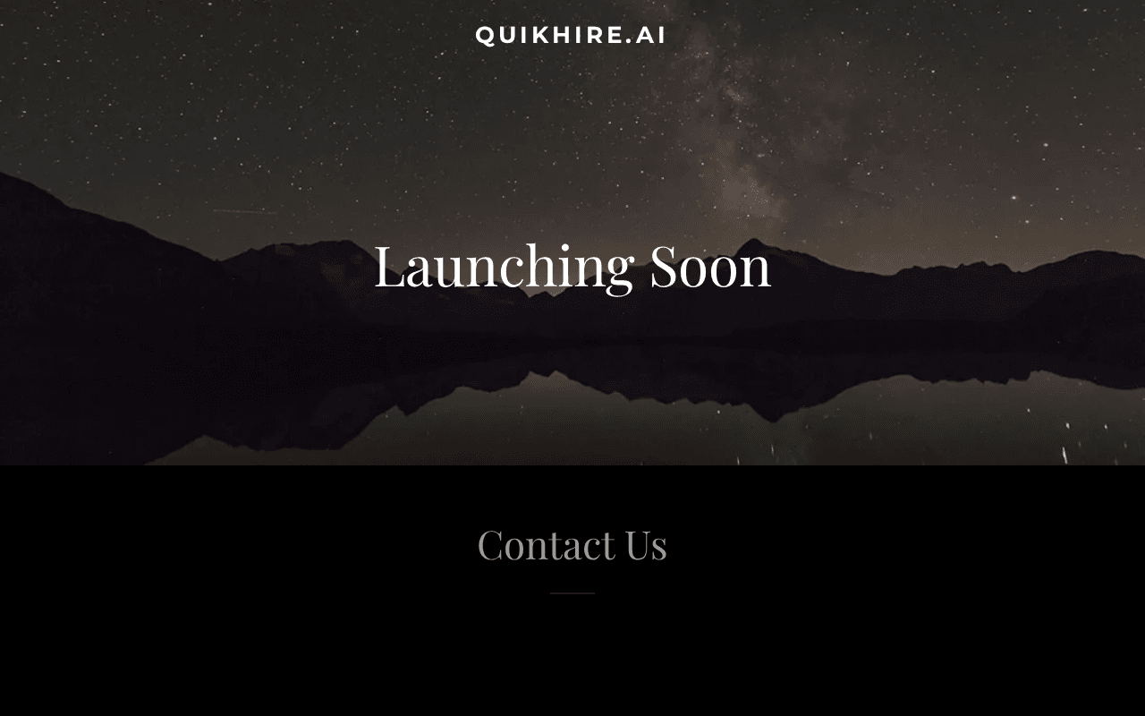 Screenshot of quikhire.ai