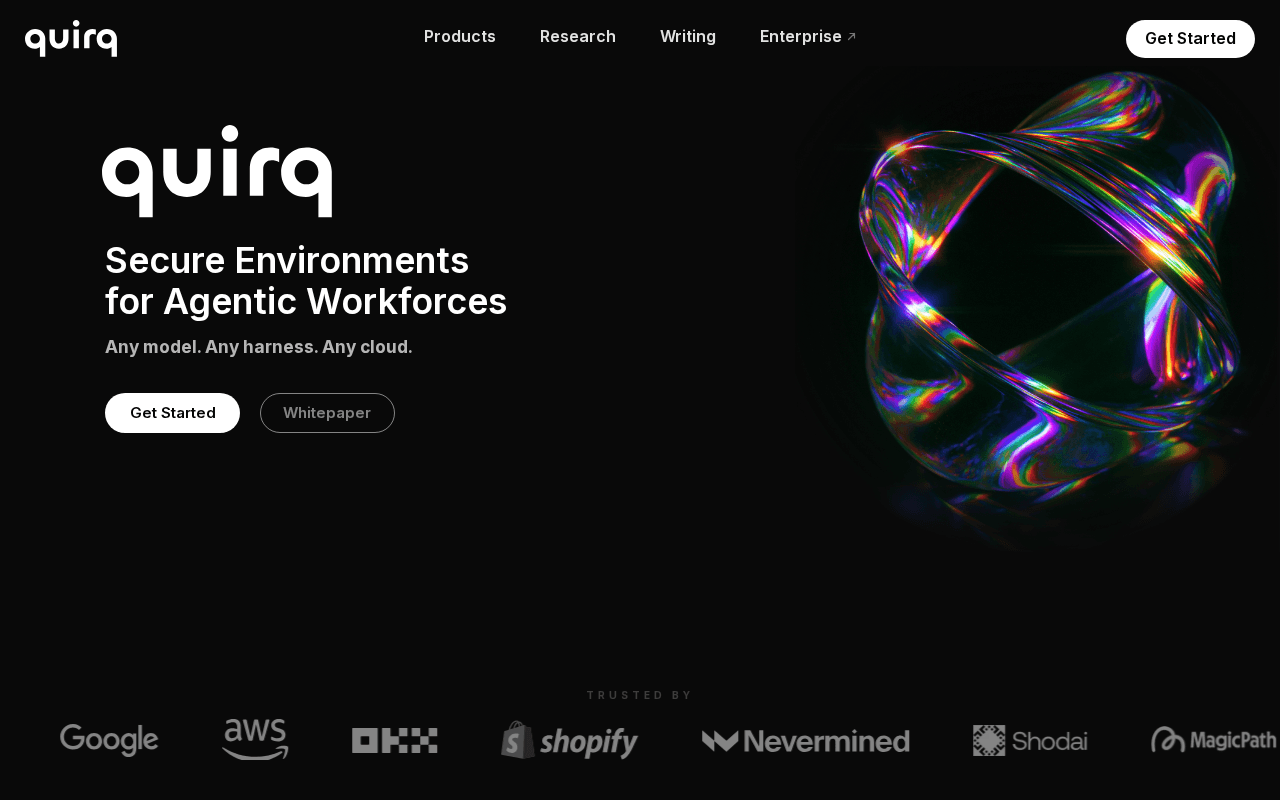 Screenshot of quirq.ai