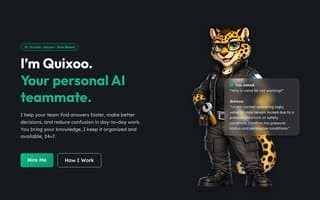 Screenshot of quixoo.ai