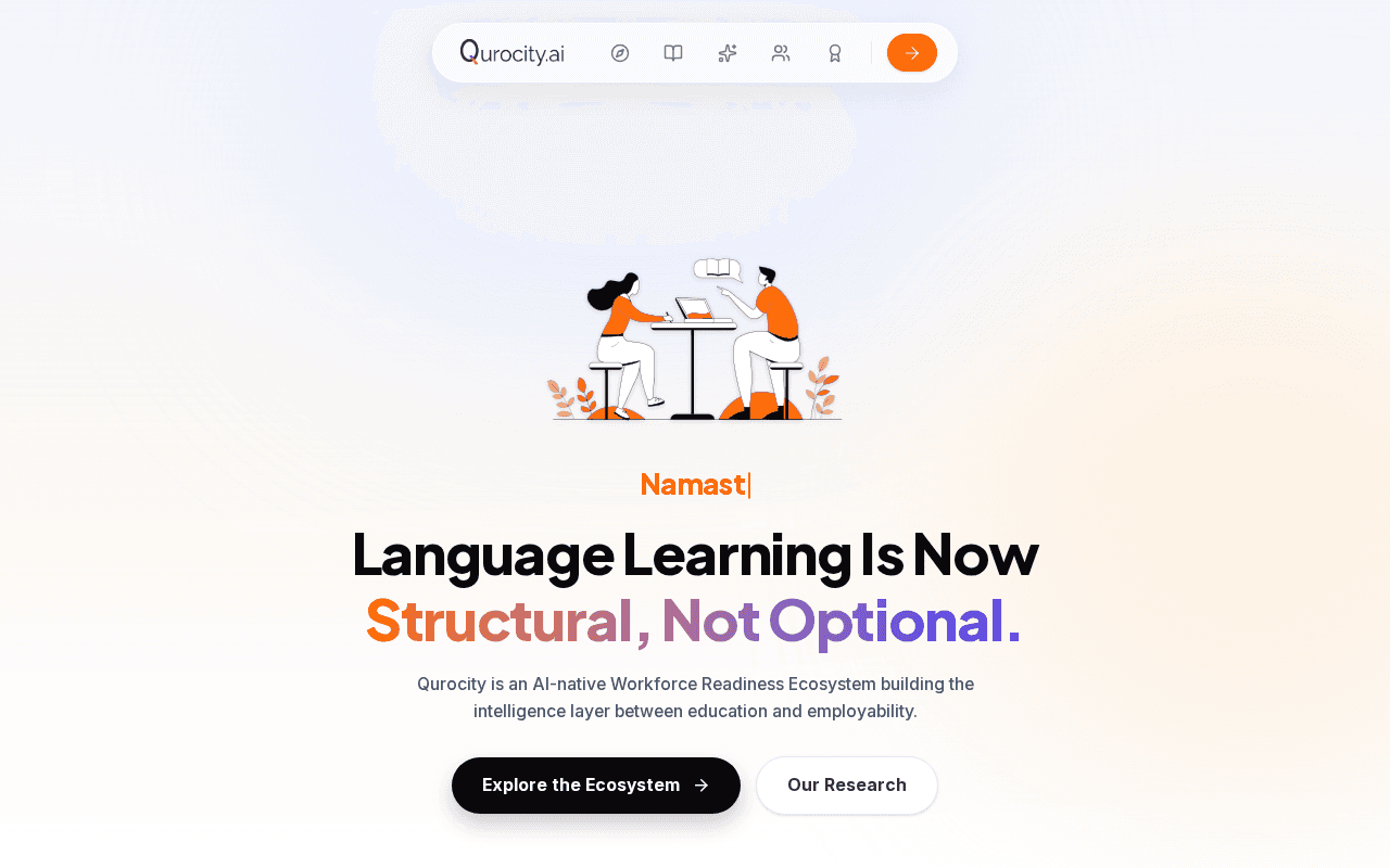 Screenshot of qurocity.ai