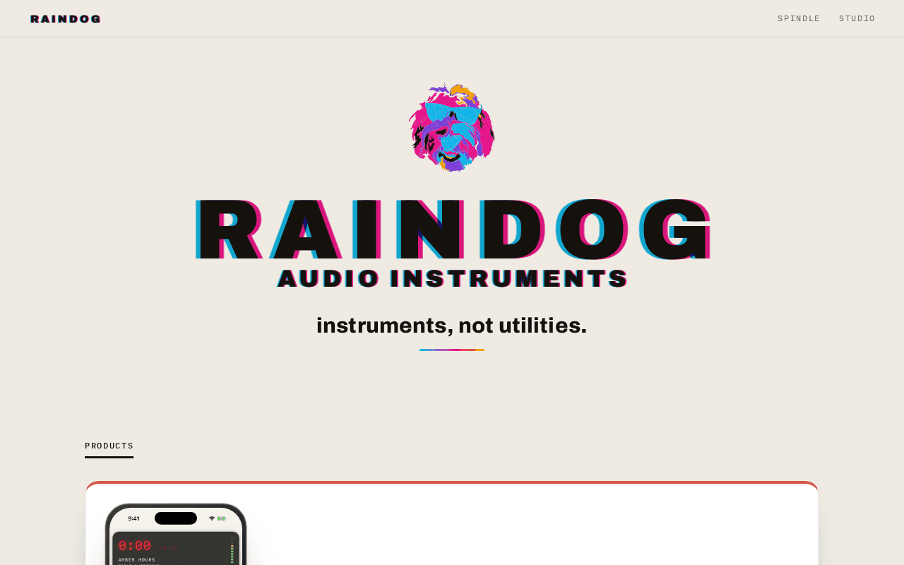 Screenshot of raindog.ai