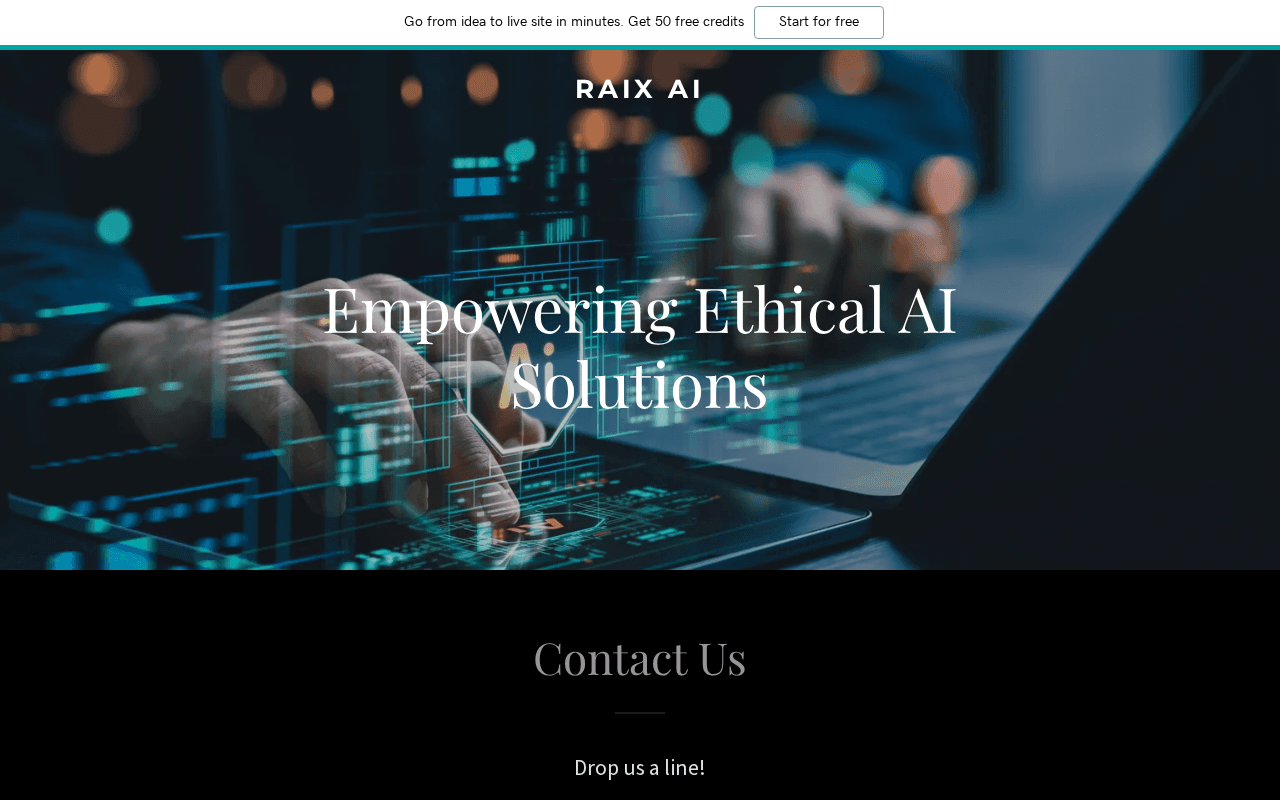 Screenshot of raix.ai