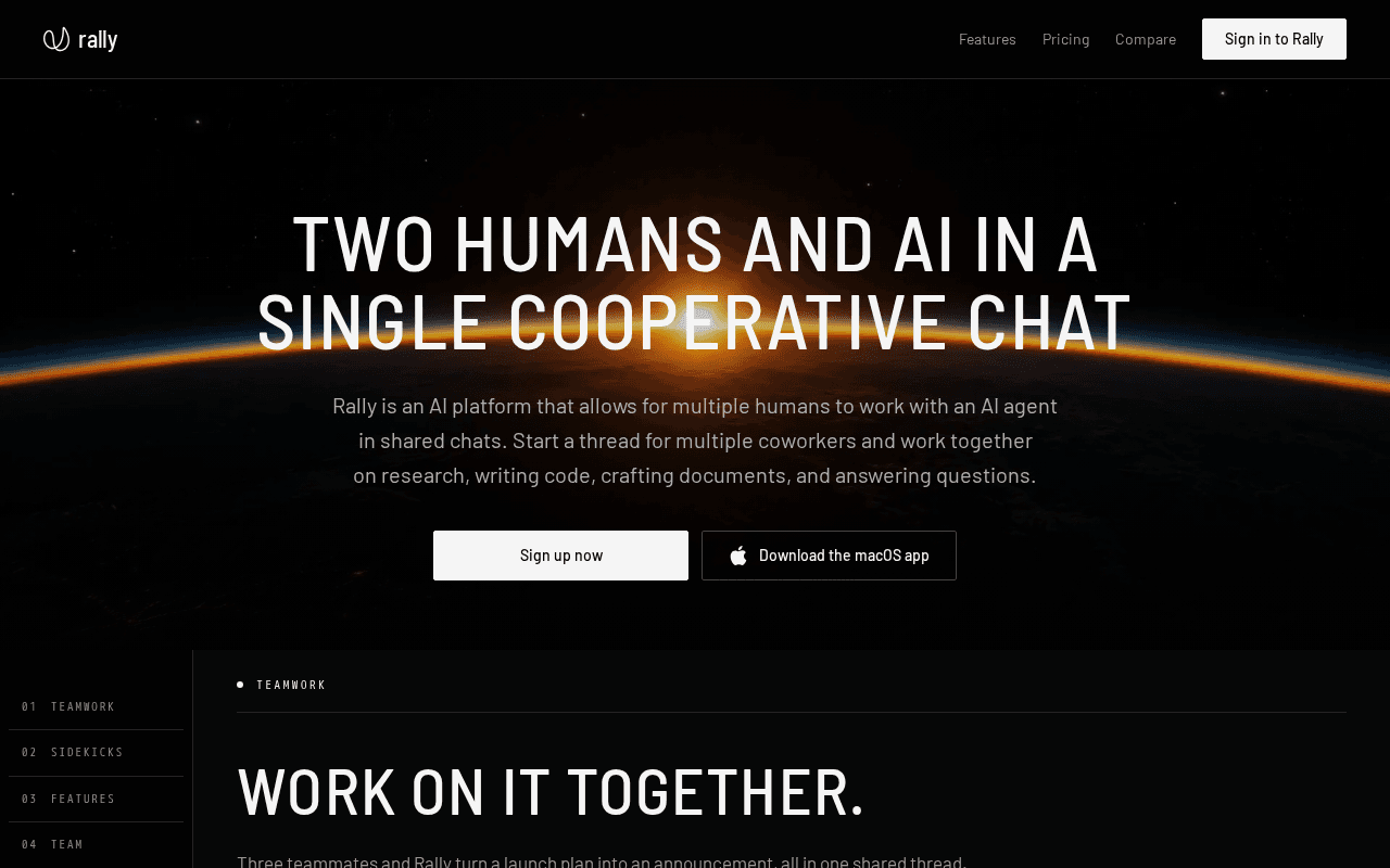 Screenshot of rallywith.ai