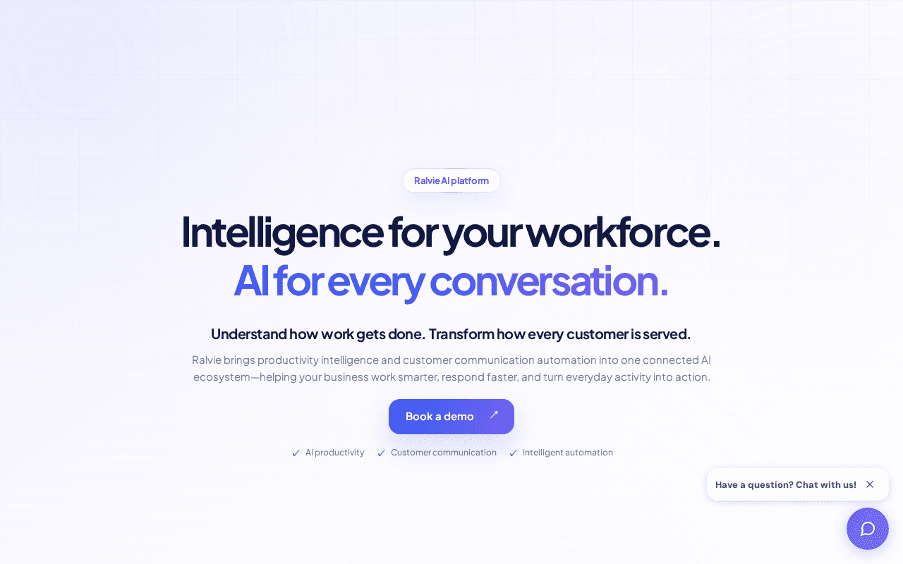 Screenshot of ralvie.ai
