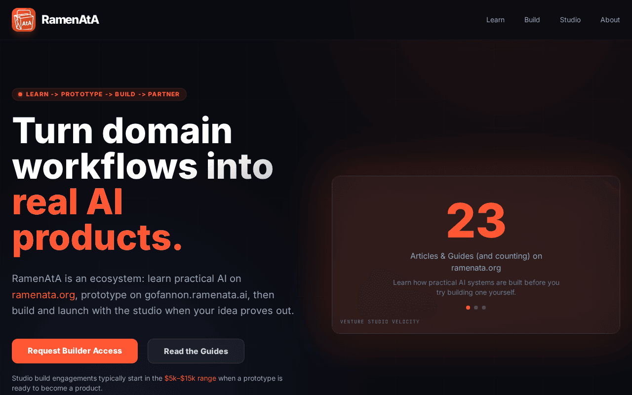 Screenshot of ramenata.ai