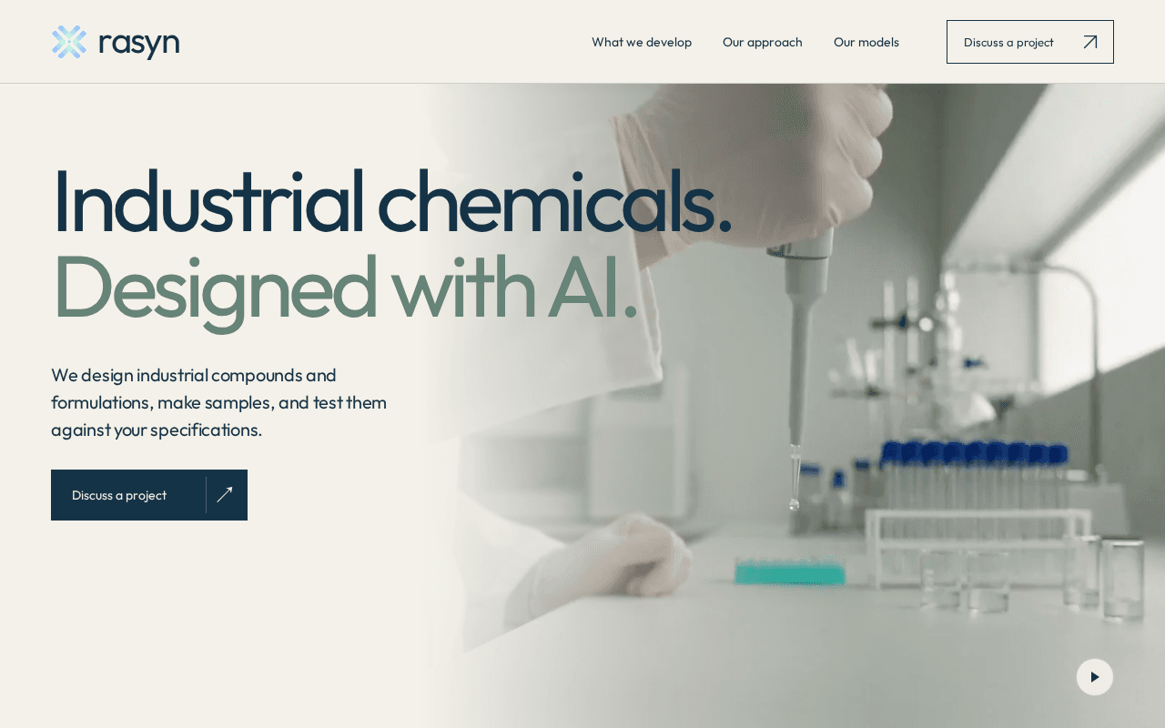 Screenshot of rasyn.ai