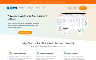 Screenshot of raves.ai