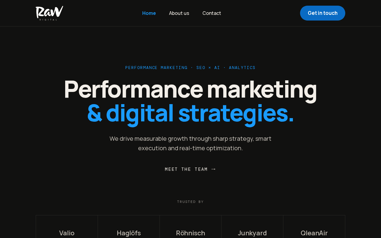 Screenshot of rawdigital.ai