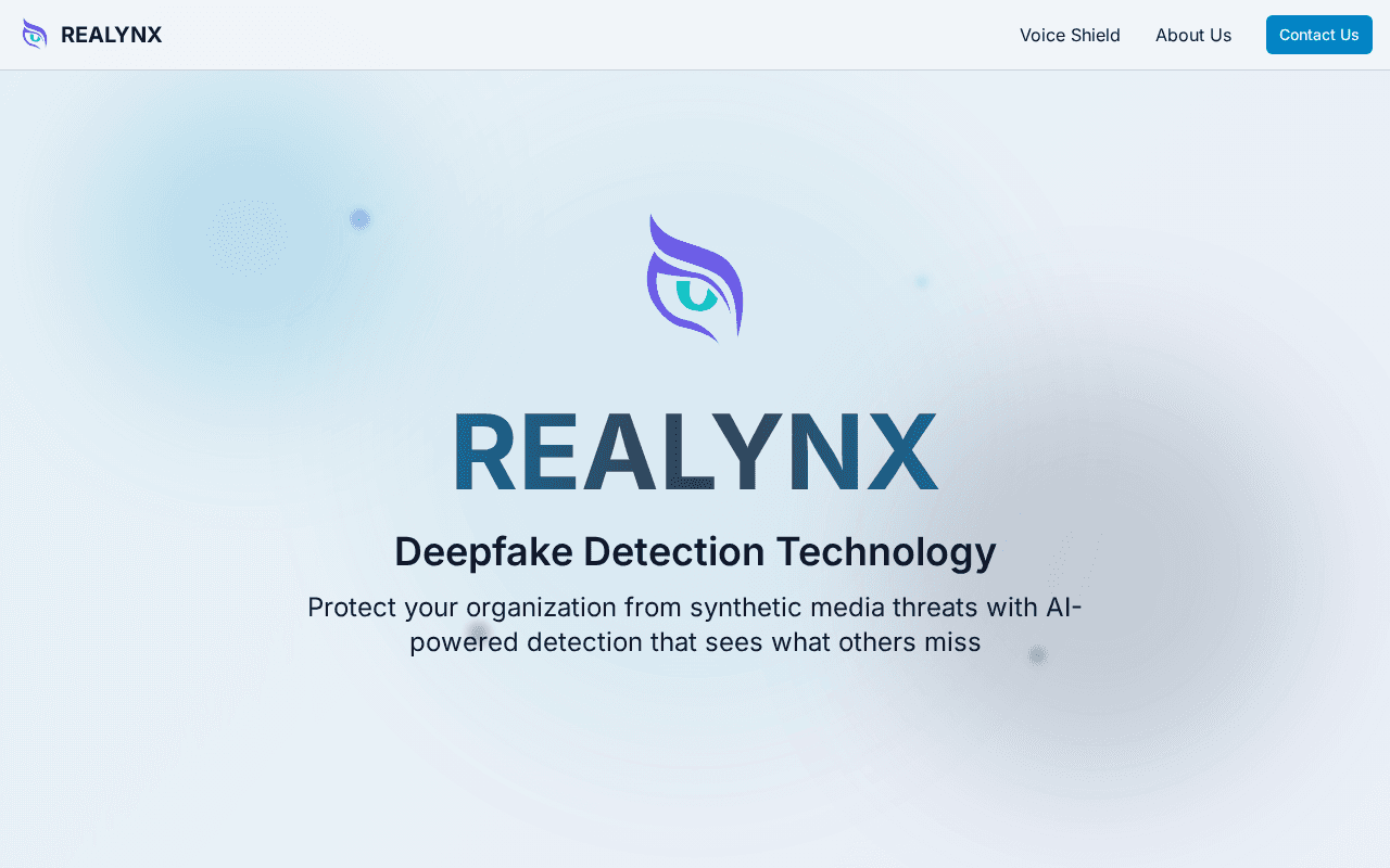 Screenshot of realynx.ai