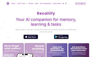 Screenshot of recallify.ai