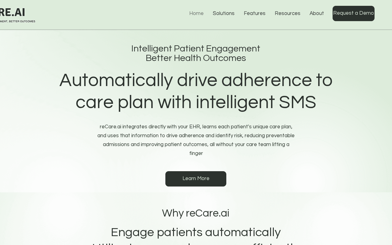 Screenshot of recare.ai