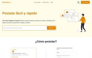 Screenshot of reclutar.ai