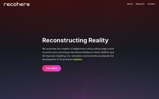 Screenshot of recohere.ai