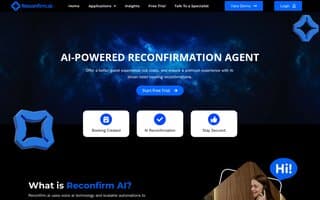 Screenshot of reconfirm.ai