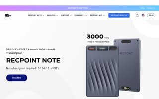 Screenshot of recpoint.ai