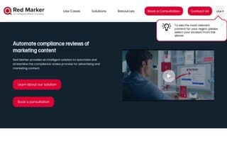 Screenshot of redmarker.ai