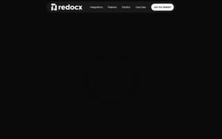 Screenshot of redocx.ai