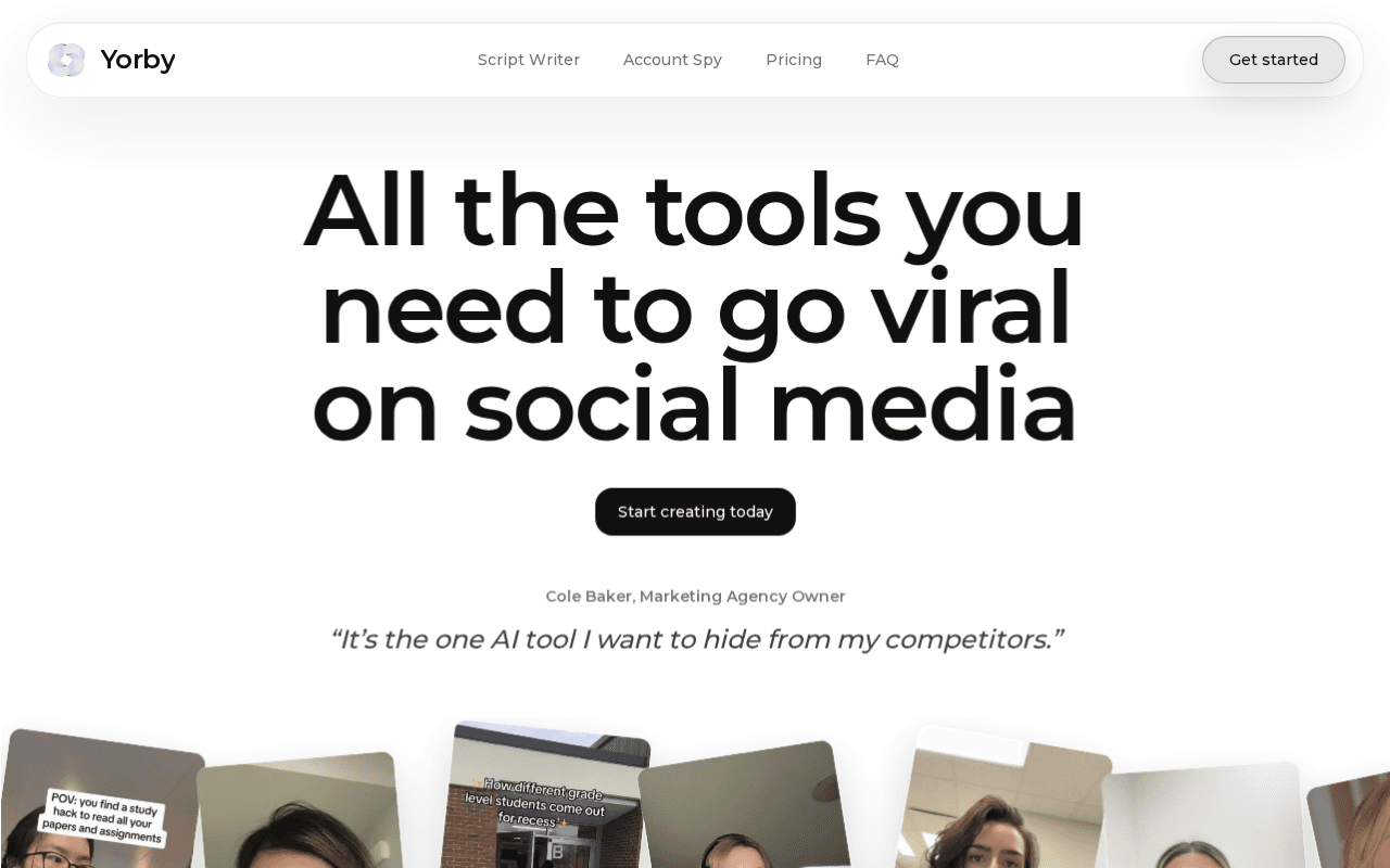 Screenshot of reelgrowth.ai