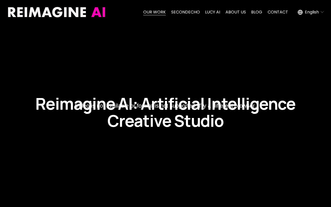 Screenshot of reimagine.ai