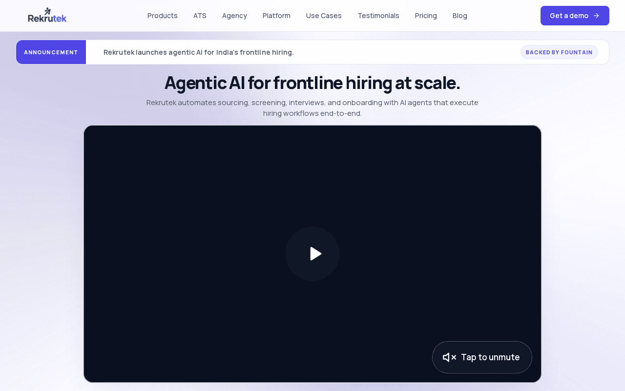 Screenshot of rekrutek.ai