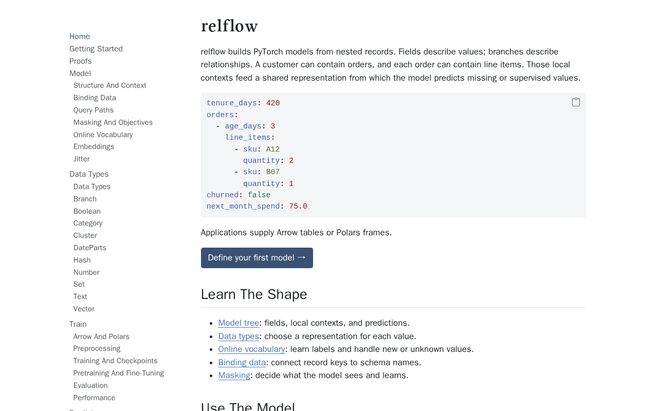 Screenshot of relflow.ai