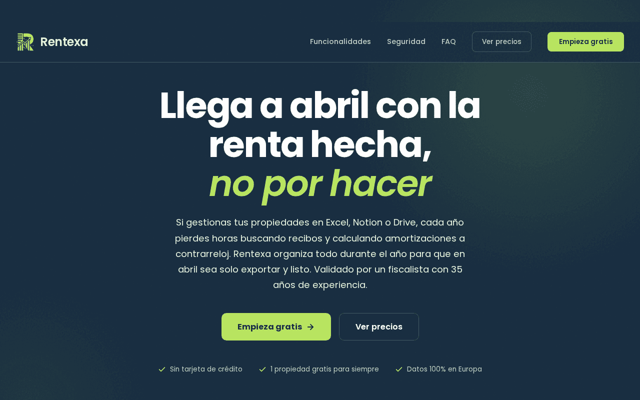 Screenshot of rentexa.ai