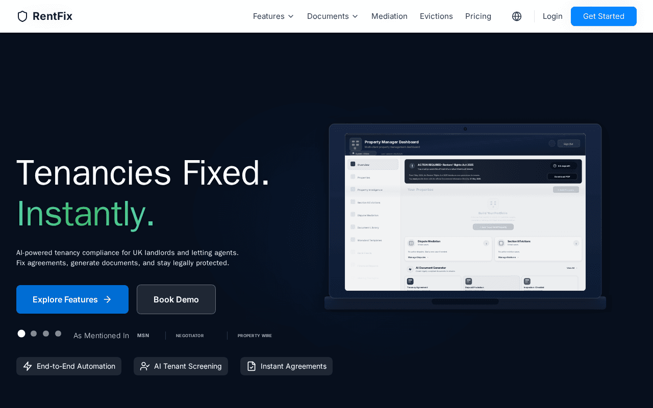 Screenshot of rentfix.ai