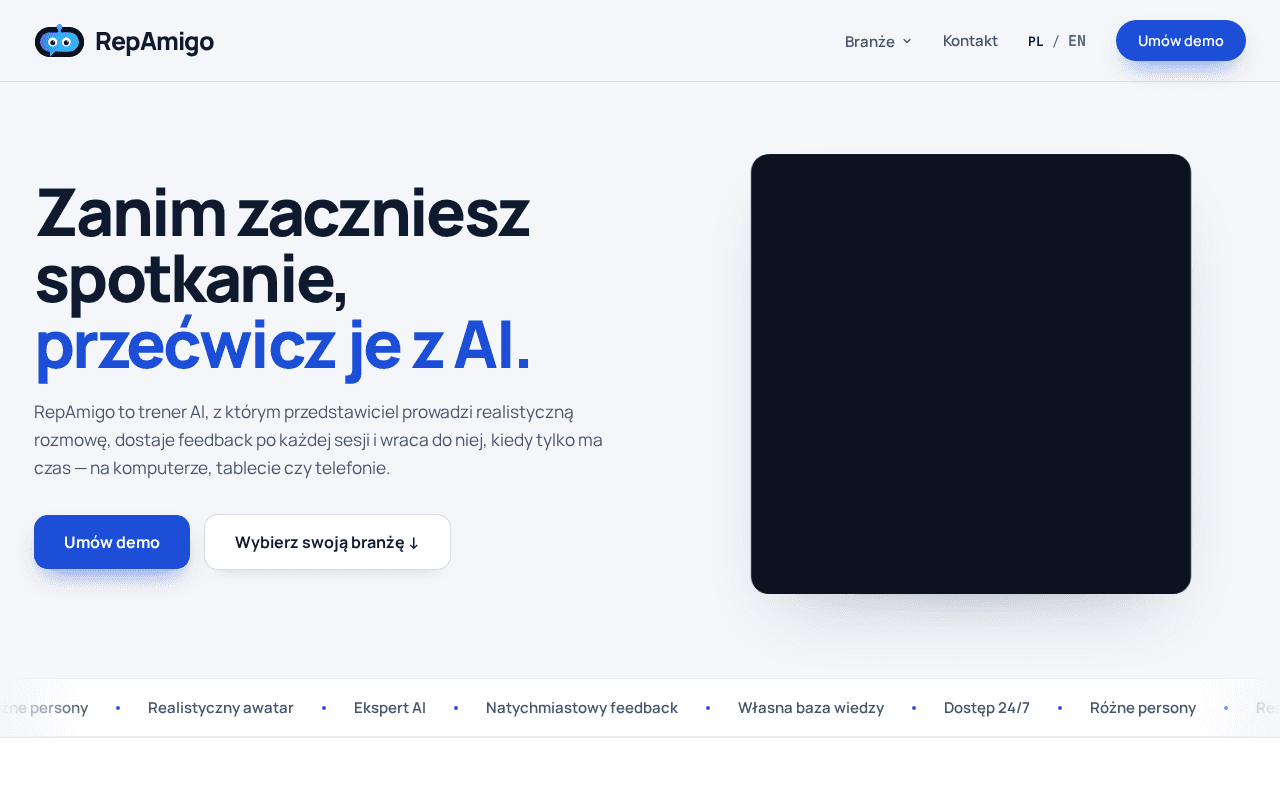 Screenshot of repamigo.ai