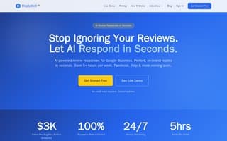 Screenshot of replywell.ai