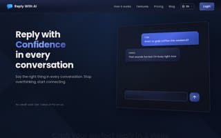 Screenshot of replywith.ai