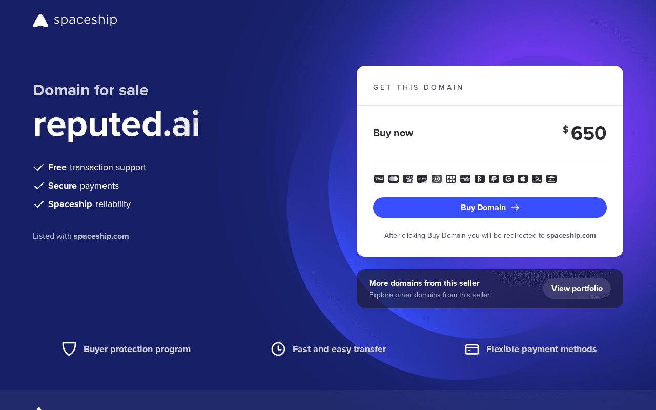Screenshot of reputed.ai