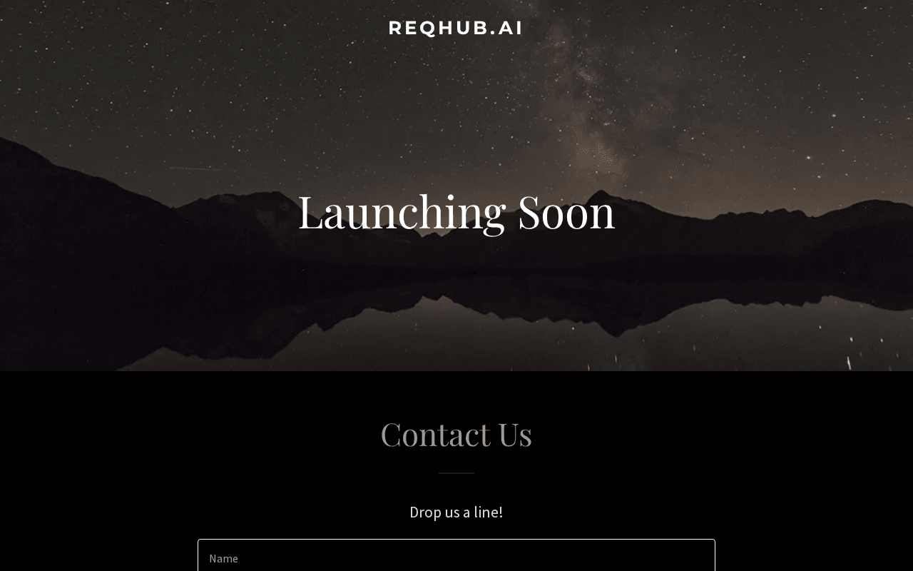 Screenshot of reqhub.ai