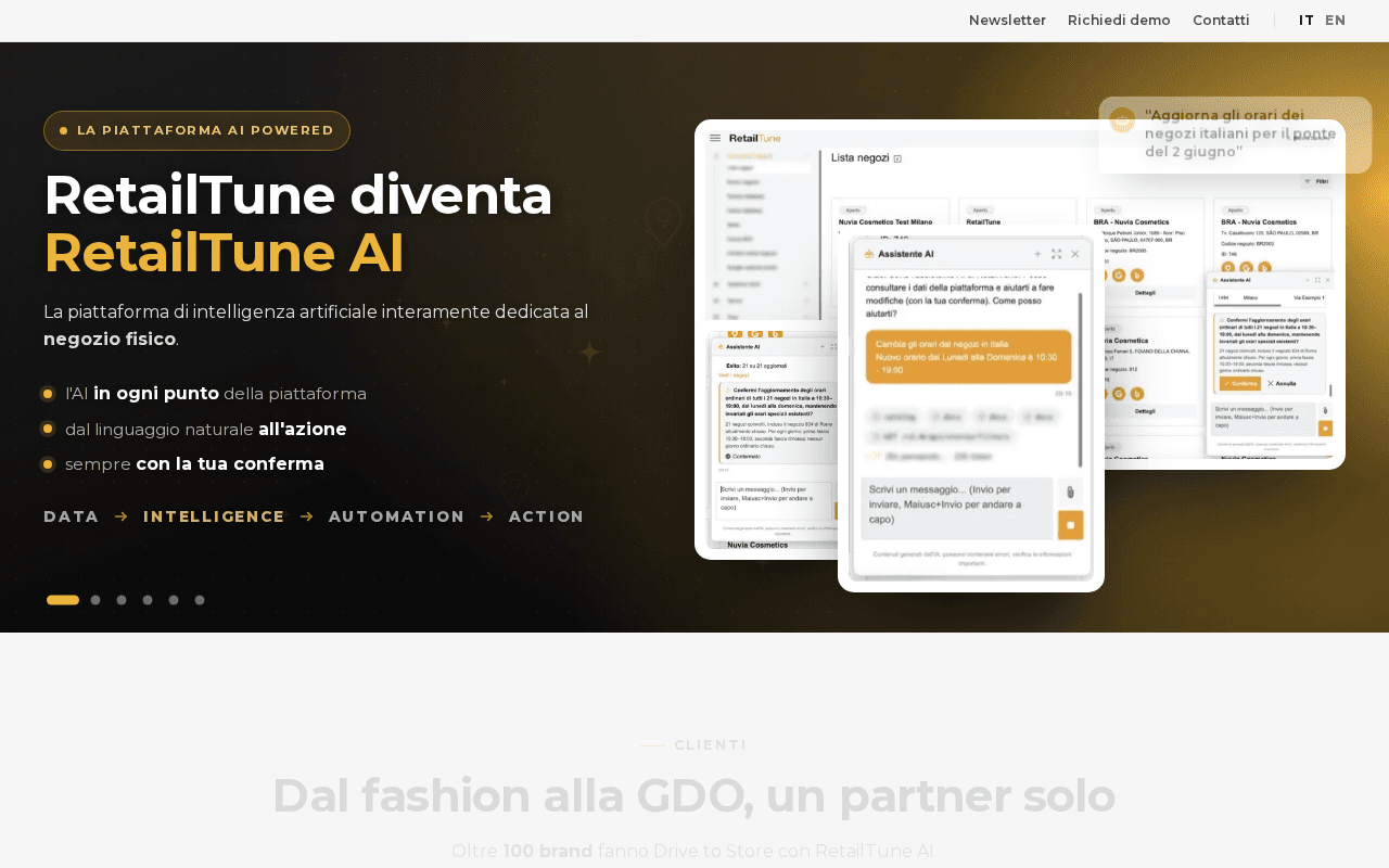 Screenshot of retailtune.ai