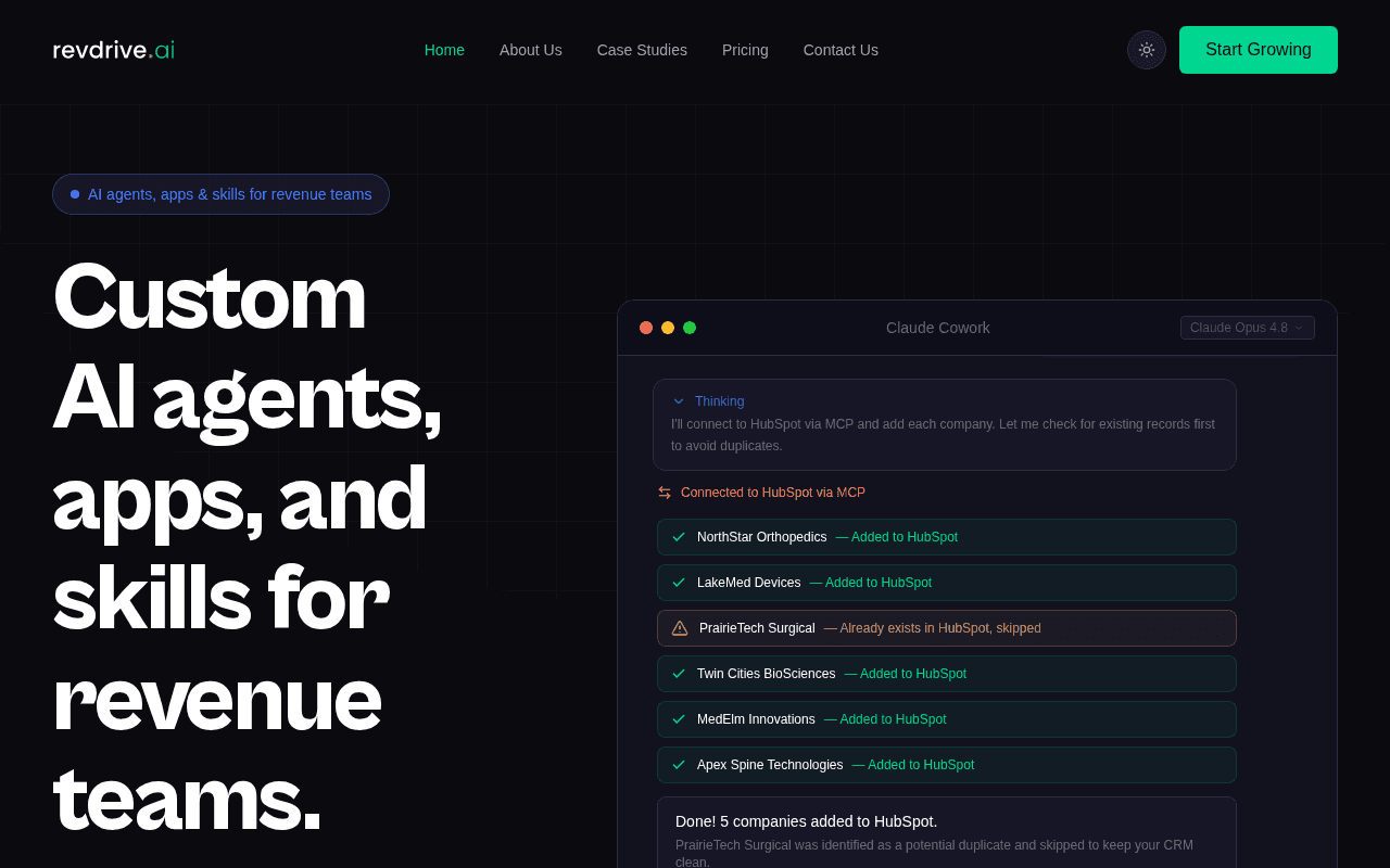 Screenshot of revdrive.ai